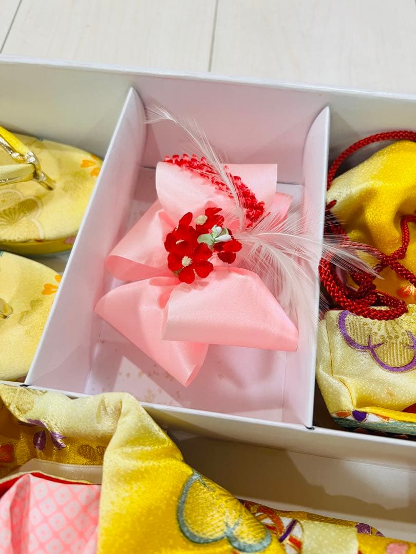 今だけ価格☆子供用黄色☆七五三☆花柄着物セット