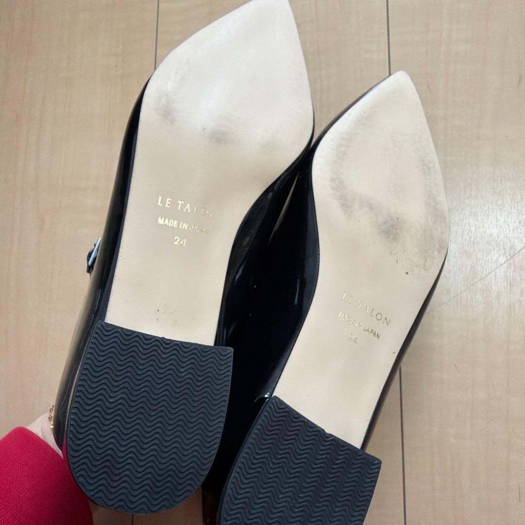 ルタロン　ポインテッドワンストラップフラット　24cm