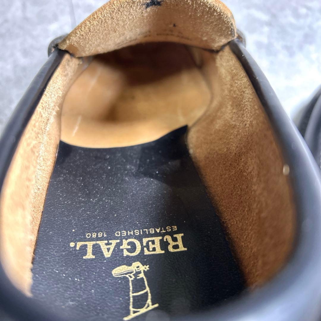 極美品【REGAL】ローファー/2177/革靴/リーガル/ブラック/厚底