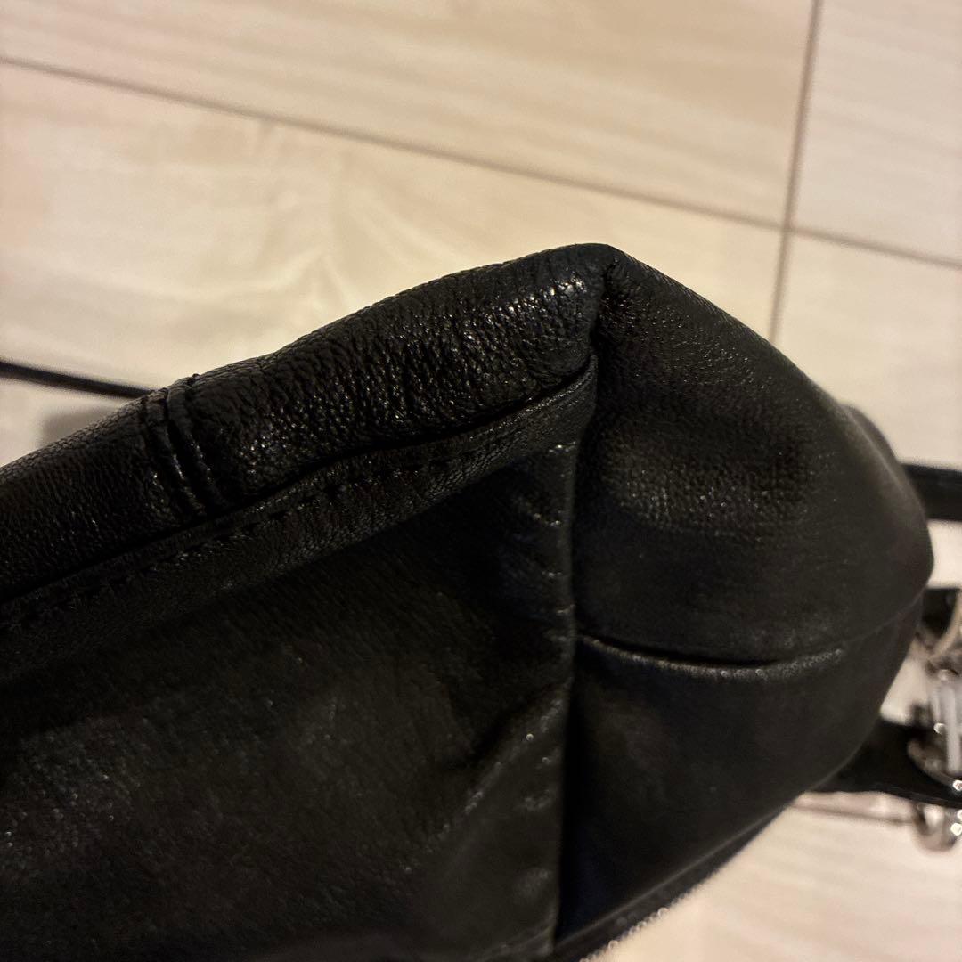 LONGCHAMP ショルダーバッグ ルプリアージュキュイール黒