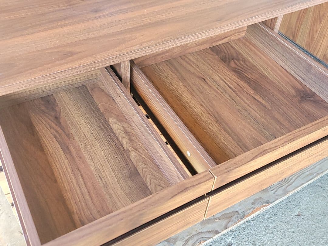 木目調 アイアンフレーム キッチンボード レンジ台 食器棚 ヴィンテージ風