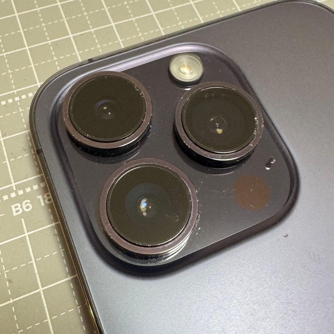 iPhone14 Pro 128GB ディープパープル 背面割れ