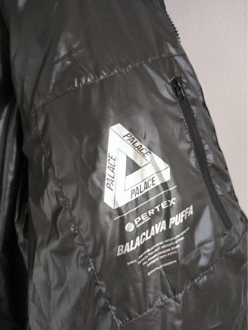 PALACE BALACLAVA PUFFAダウンジャケット ブラック防寒S Ⅴ