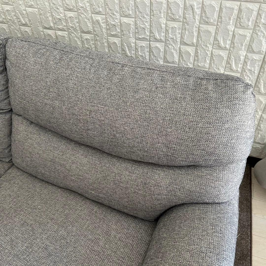 東京23区配送無料✨設置まで❗️ニトリ　3人掛けソファ　ファブリック　グレー系