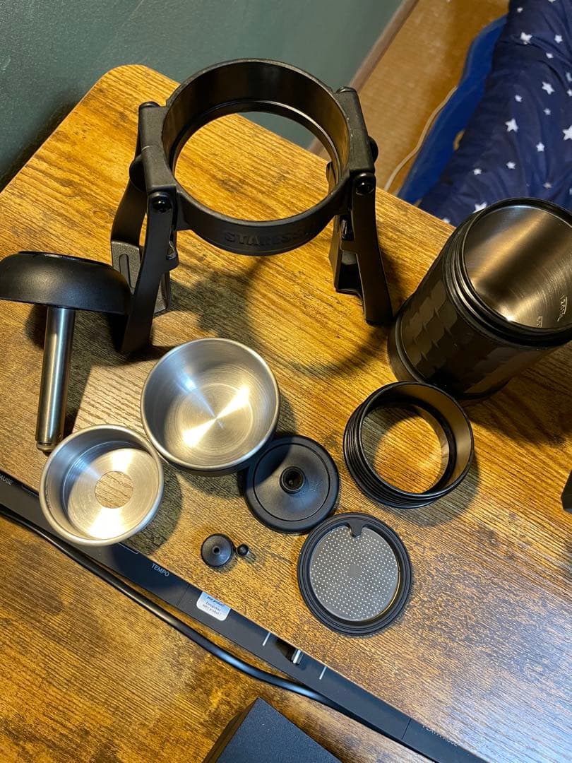 STARESSO ポータブルエスプレッソメーカー ブラック