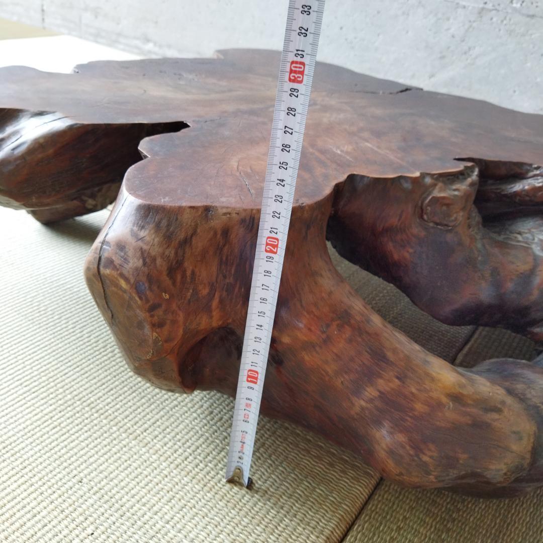 昭和レトロ 一点物 一枚板 テーブル 座卓 座敷机 古民家 和家具 ローテーブル