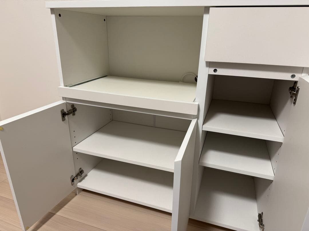 【1/7までの限定出品】キッチンボード(90×90×41) ホワイト