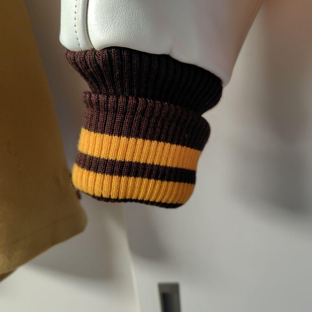 カンタベリー　 袖牛革 ワッペン スタジャン 　サイズ Ｍ