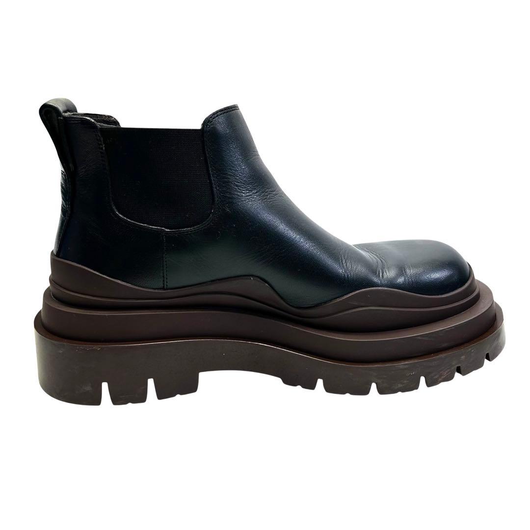 BOTTEGA VENETA ボッテガヴェネタ ブーツ サイドゴア 厚底　黒茶