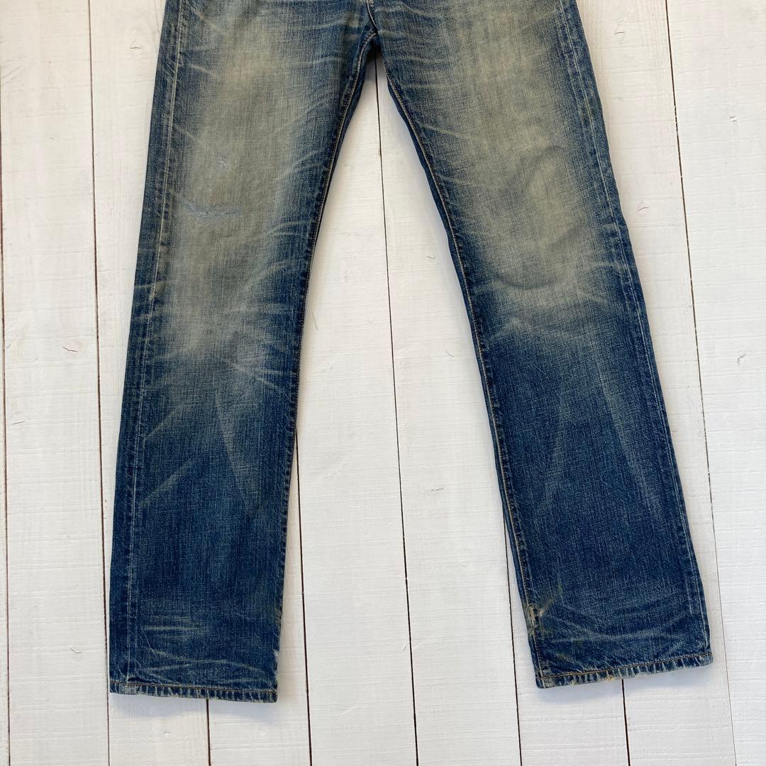 ★送料無料★Levis501★濃紺インディゴ 鬼ヒゲ ★00年代☆W32