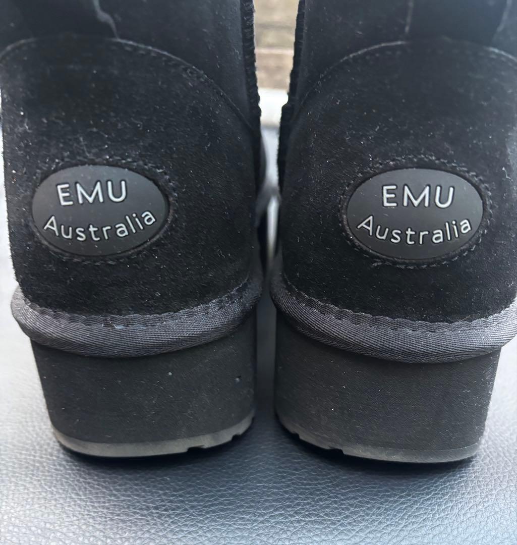 1回着 極美品 EMU Australia 厚底 ムートン ブーツ 撥水