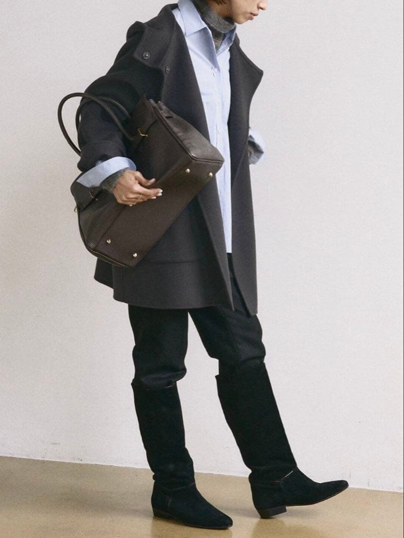 【未使用タグ付き】IENA SUPER120 ダブルフェイスフードコート 36