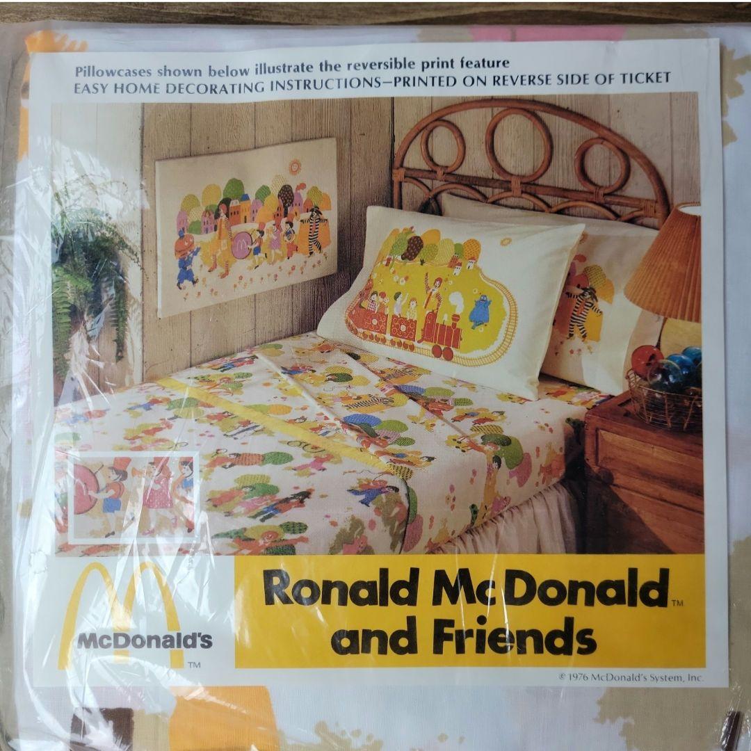 ヴィンテージ マクドナルド ヴィンテージ シーツ 公園 未開封
