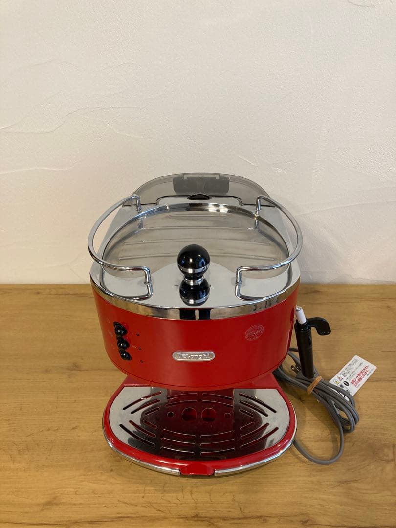 デロンギ　De'Longhi エスプレッソマシン レッド