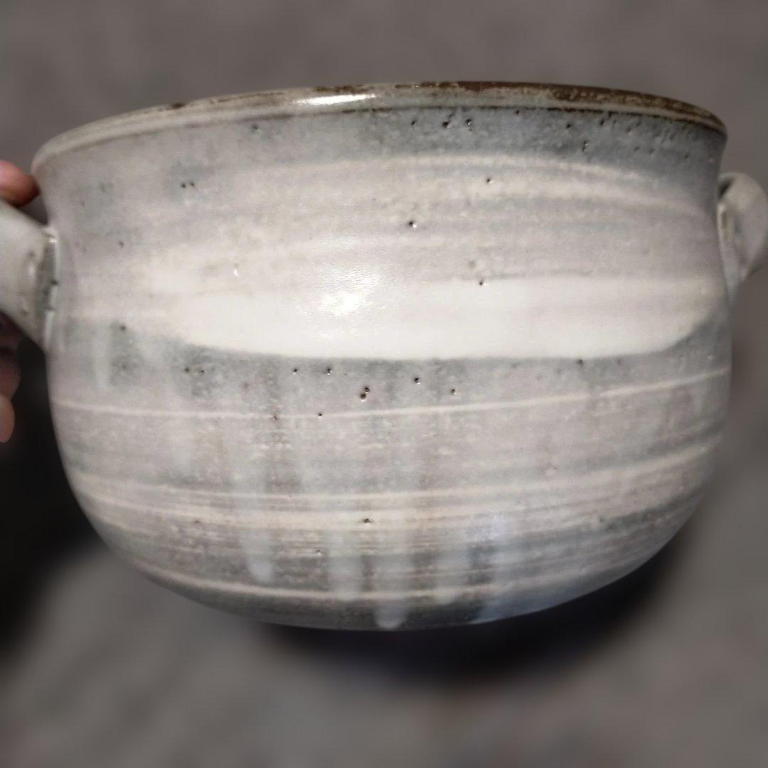 たち吉 白刷毛目 土鍋 ご飯鍋 3合炊き 元箱有り