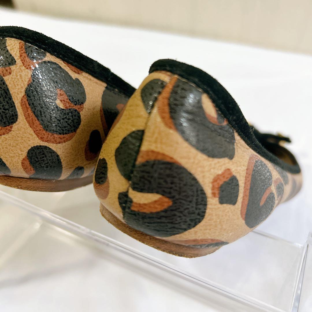 ルイヴィトンLOUISVUITTONフラットシューズ レオパード36 23cm