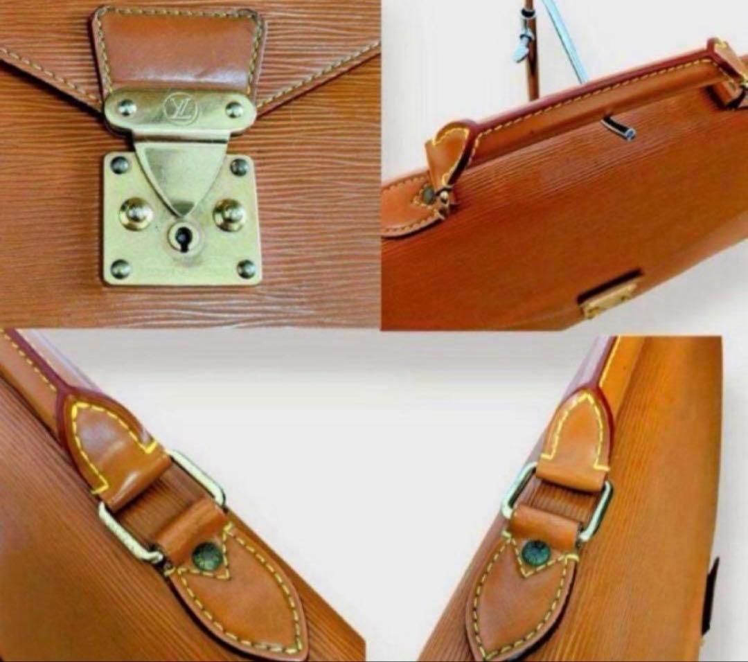 【LOUIS VUITTON】 エピ　セルヴィエットコンセイエ　ビジネスバッグ