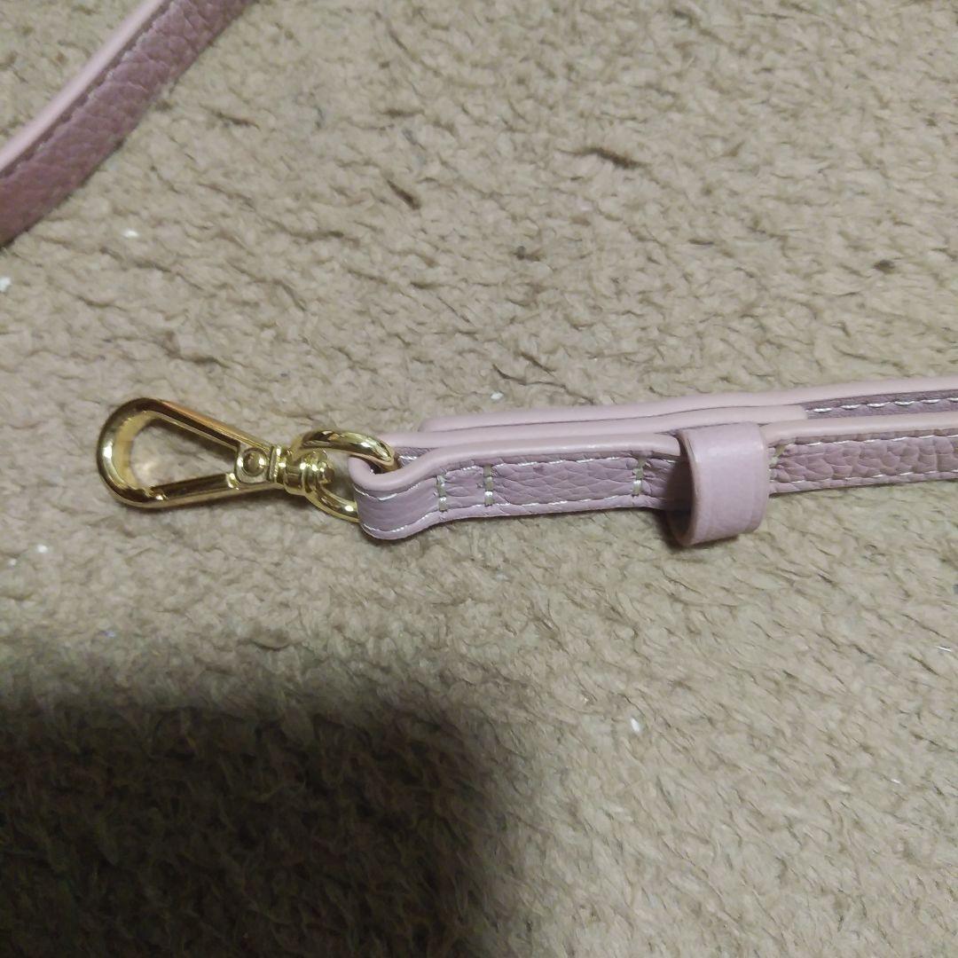 DEMIU 薄紫 手帳型ケース ストラップ付き