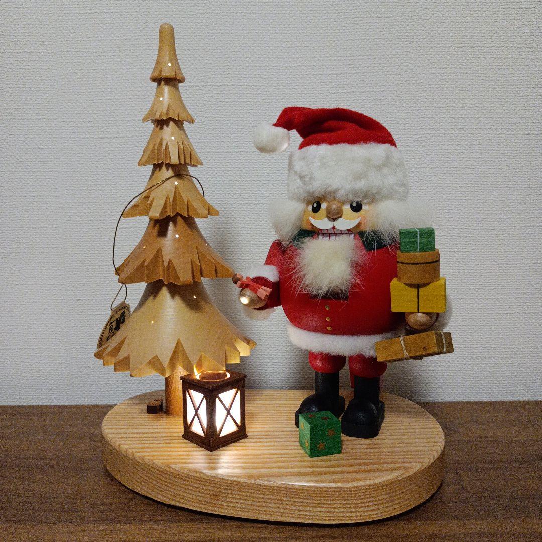 くるみ割り人形〈サンタとツリー〉リヒャルト グレーザー ザイフェン ランプ付置物