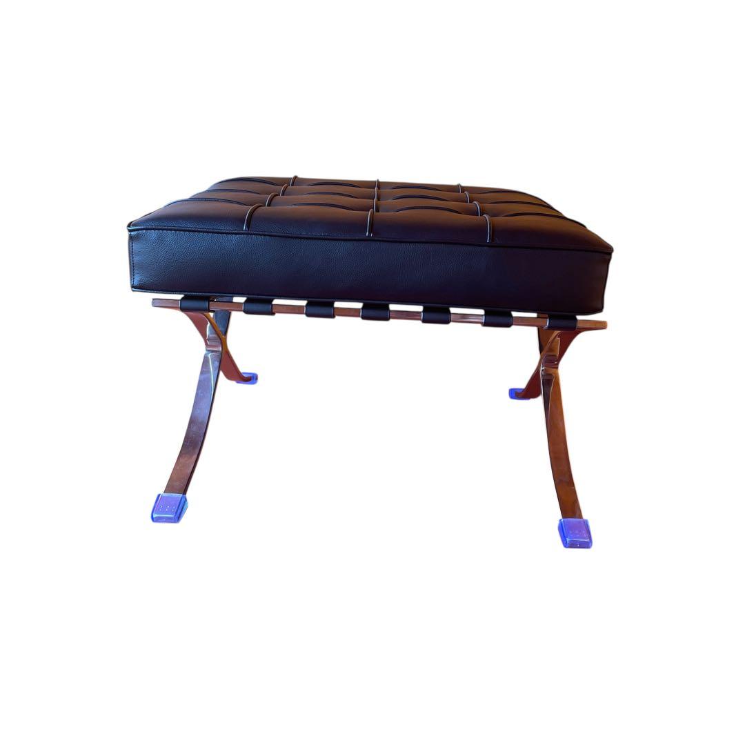 【ほぼ新品】バルセロナチェア オットマン付き リプロダクト品