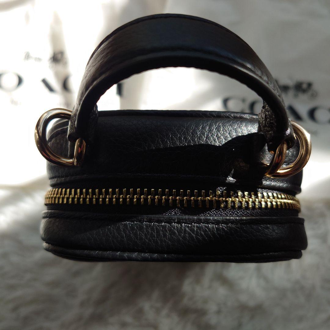 ✨COACH ✨ブラックレザースマホショルダーバックツーウェイ　新品未使用‼️