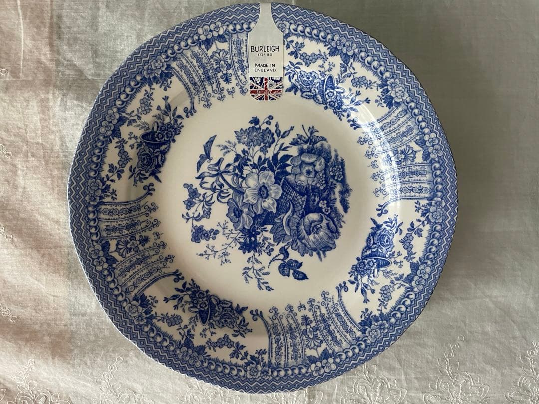 Burleigh 復刻フローラプレート21.5cm 2枚