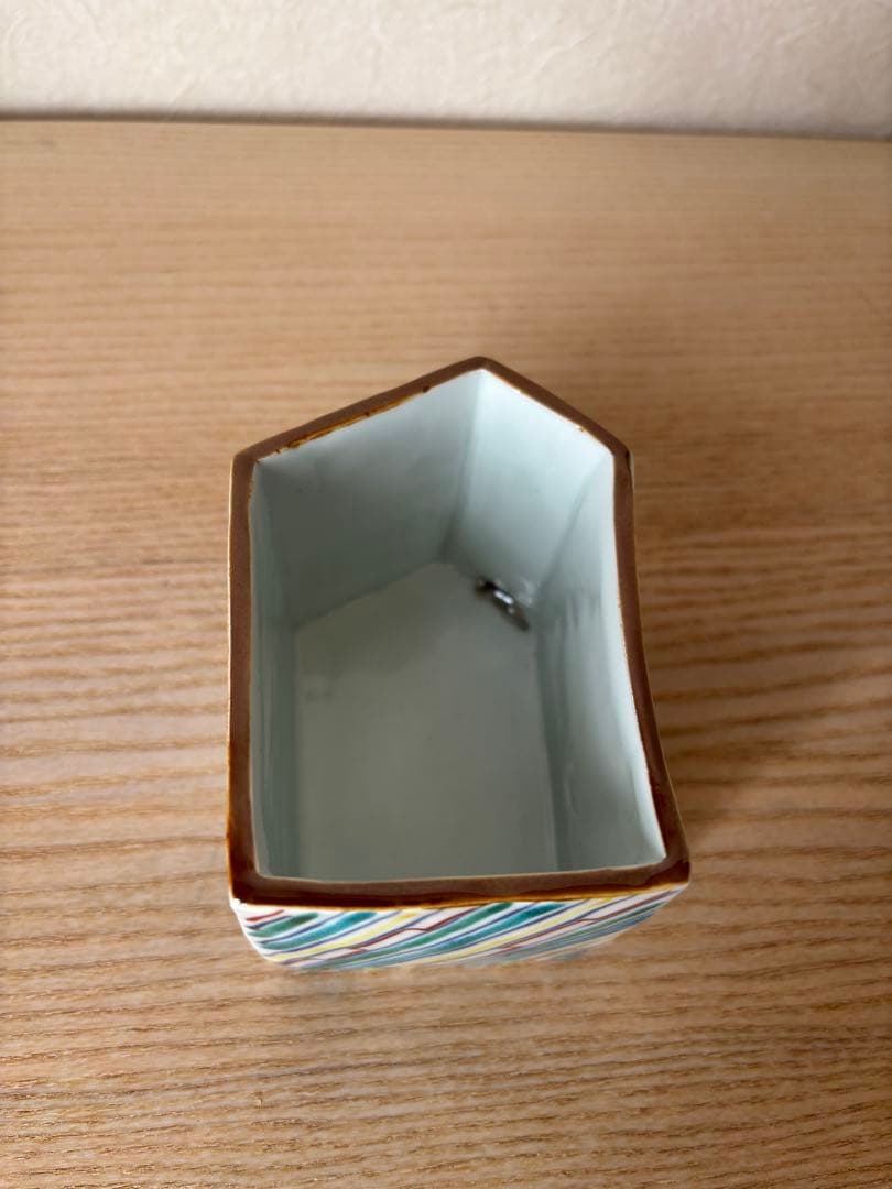 京都の陶芸家、竹中浩さんの色繪梅竹文向付6客　桐箱入