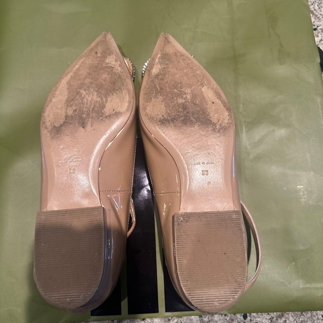 PIPPICHIC 美品　ビジュー付きフラットシューズ