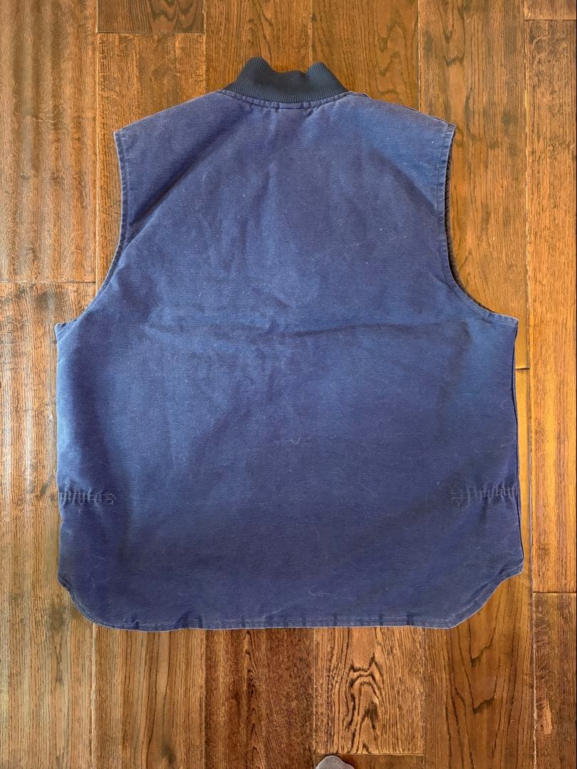 た*や様 カーハート Carhartt ネイビーブルーベスト 腰ゴム