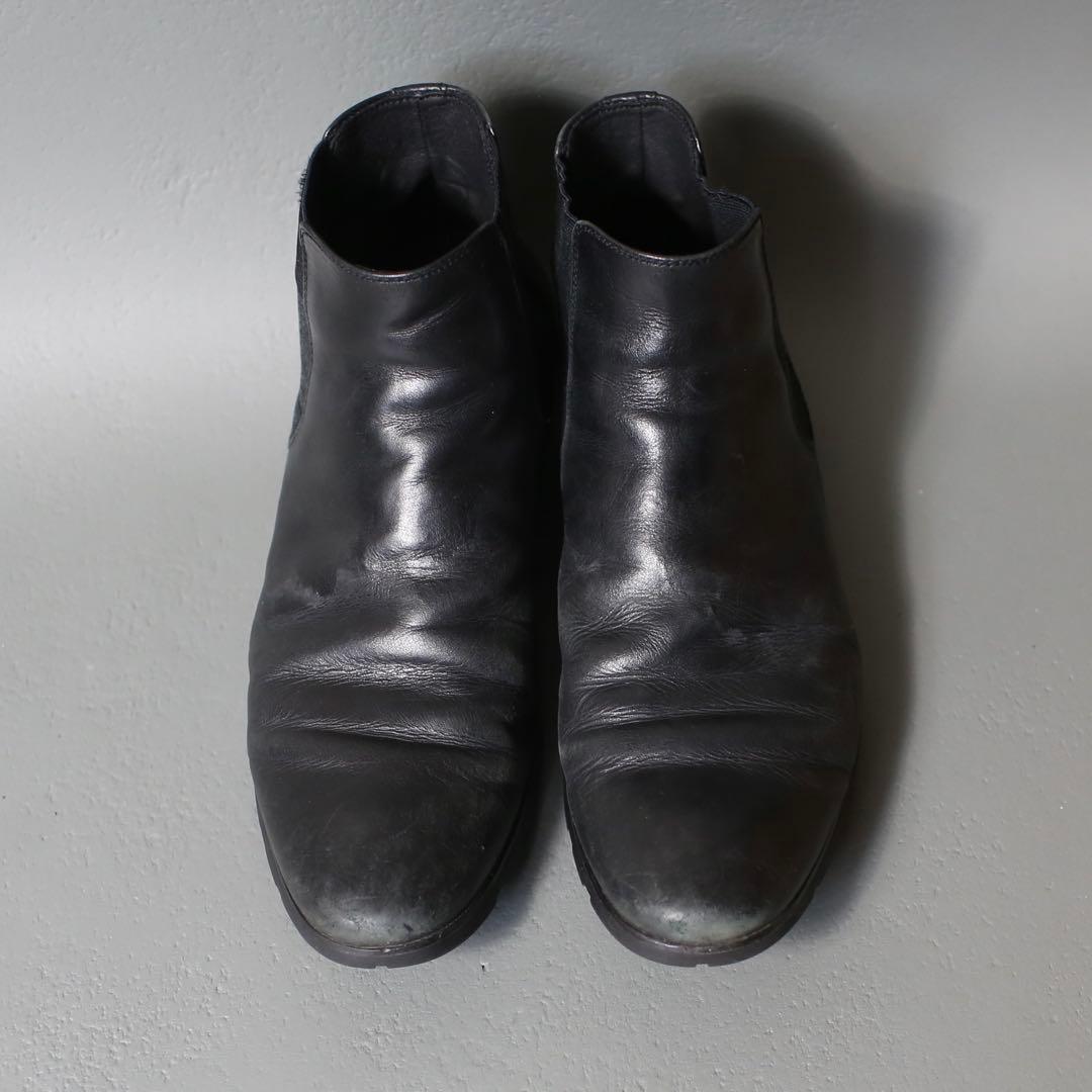 雰囲気◎ 90s~ Side Gore Leather Short Boots