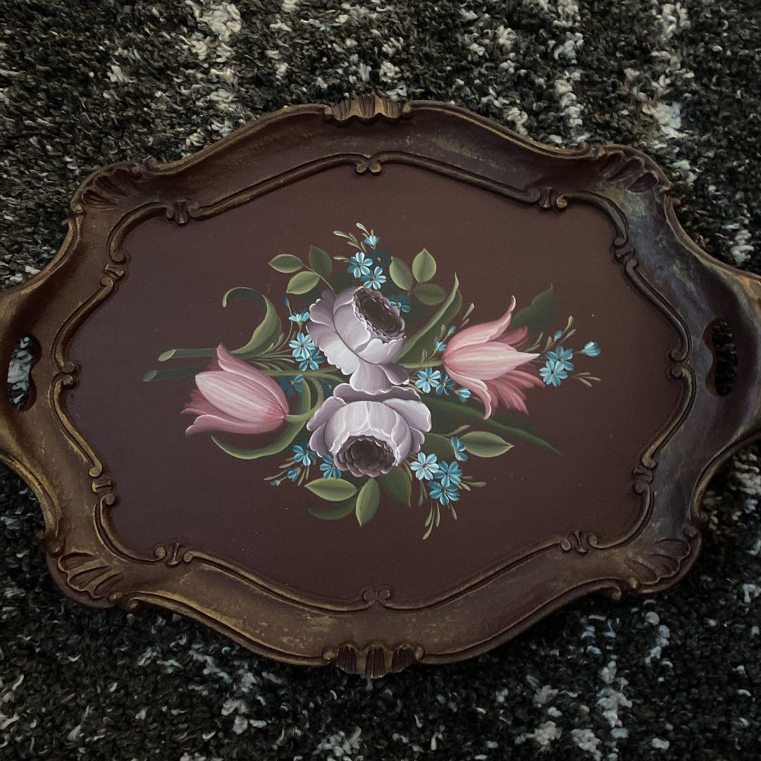 トールペイント(マルチローディング) 飾り盆