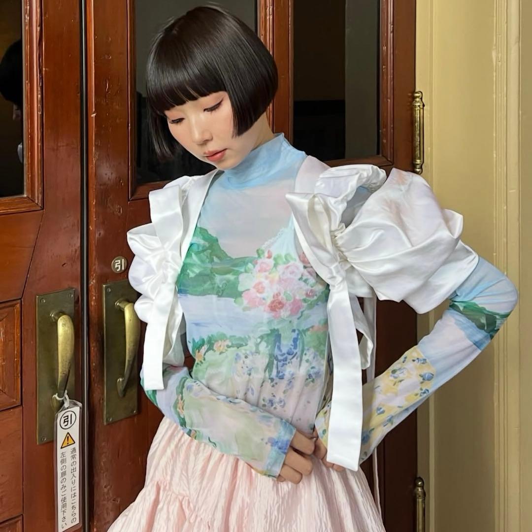 POPPYあさぎーにょ　シースルートップス　花柄 [新品タグ付き]