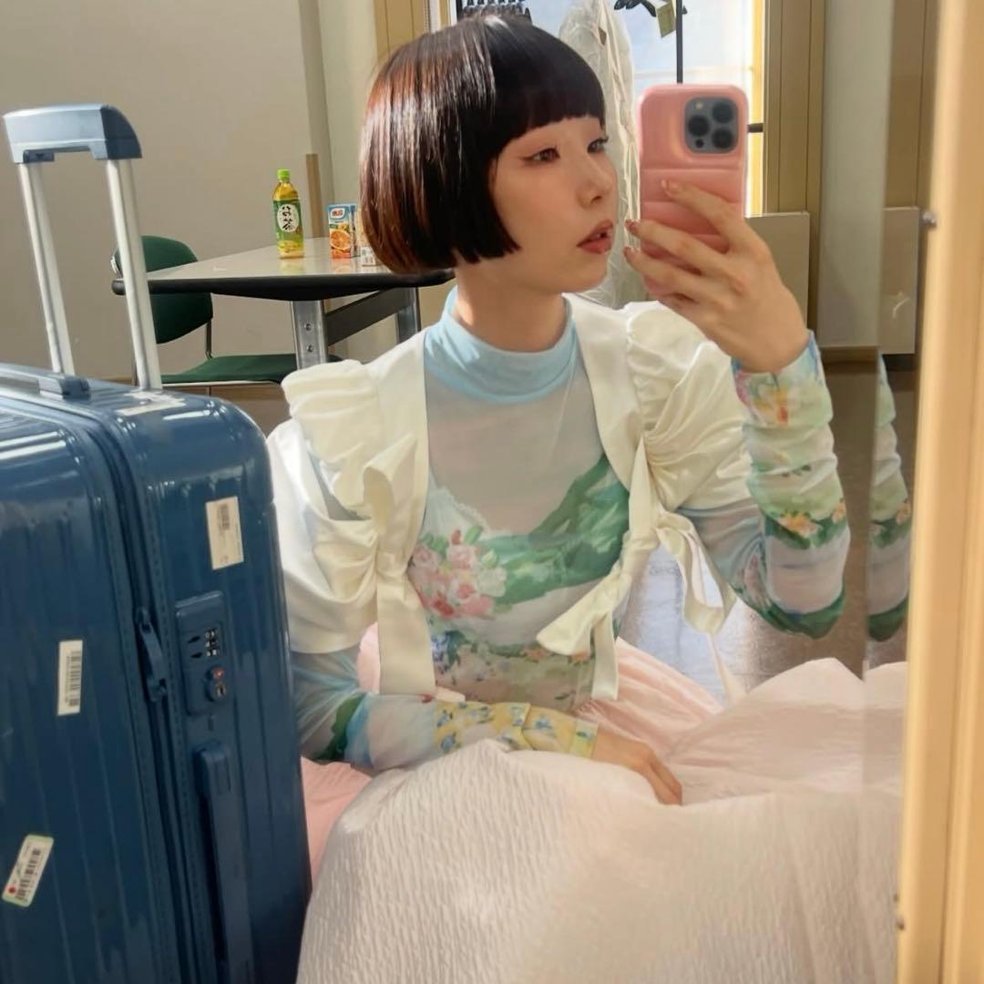 POPPYあさぎーにょ　シースルートップス　花柄 [新品タグ付き]