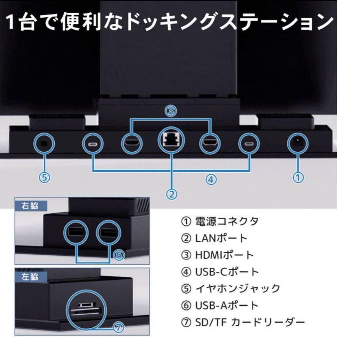 GEMINOS X 折りたたみ式デュタル 2x 24インチ WQHD モニター