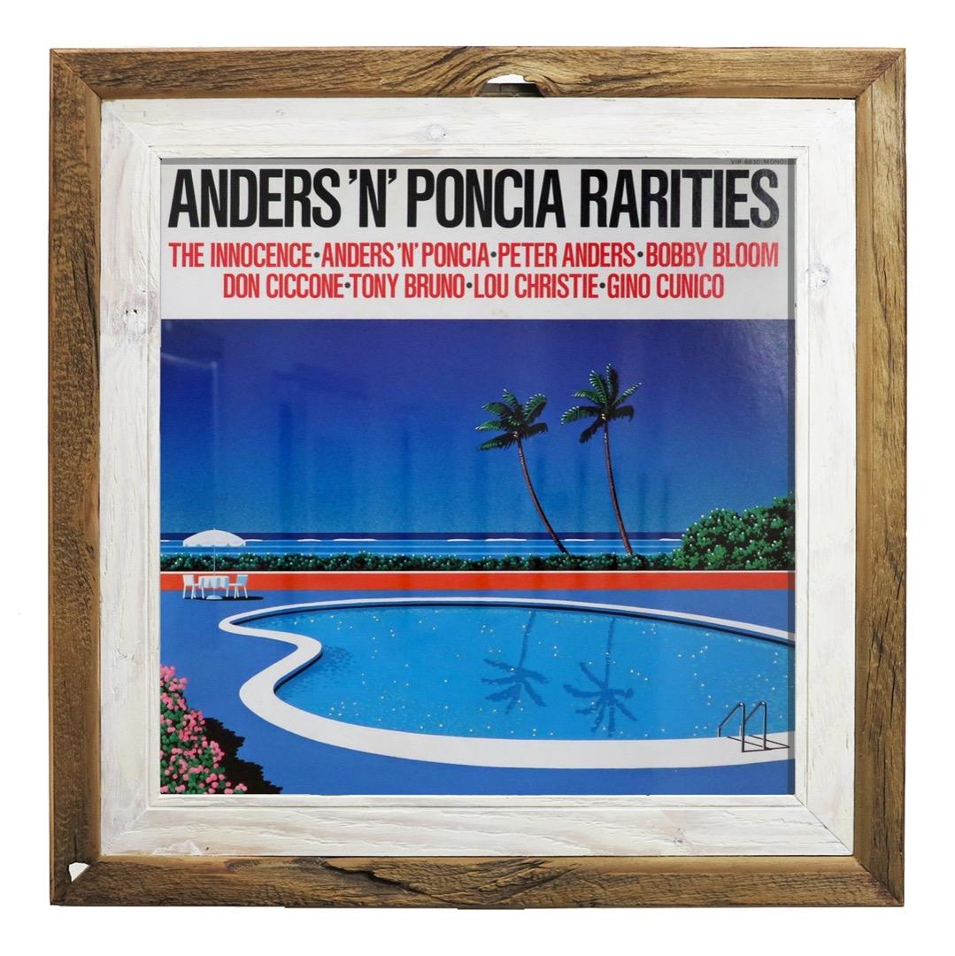 ヴィンテージ風木製LPレコードジャケットフレーム