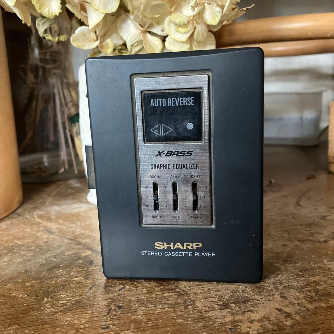昭和レトロ SHARP 希少 カセットウォークマン 未使用 動作確認済