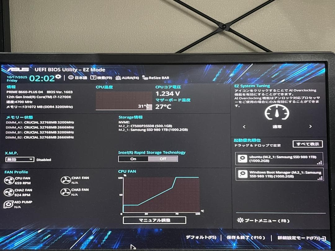 ハイエンドPC NVDIA RTX3090/i7-12700K/メモリ128GB