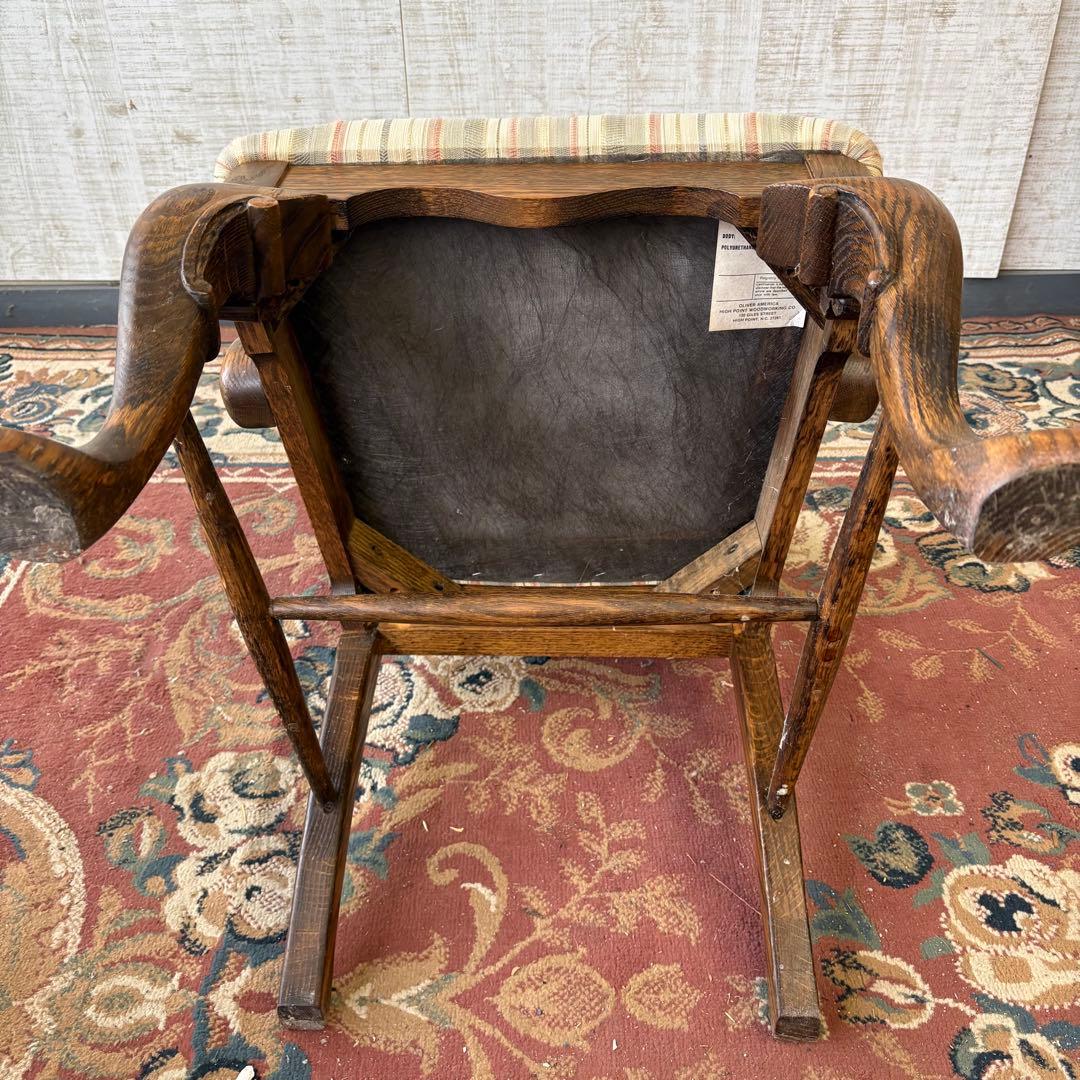 USA製 オリバーアメリカ レッドオーク材 ベントウッドチェアー アームチェア