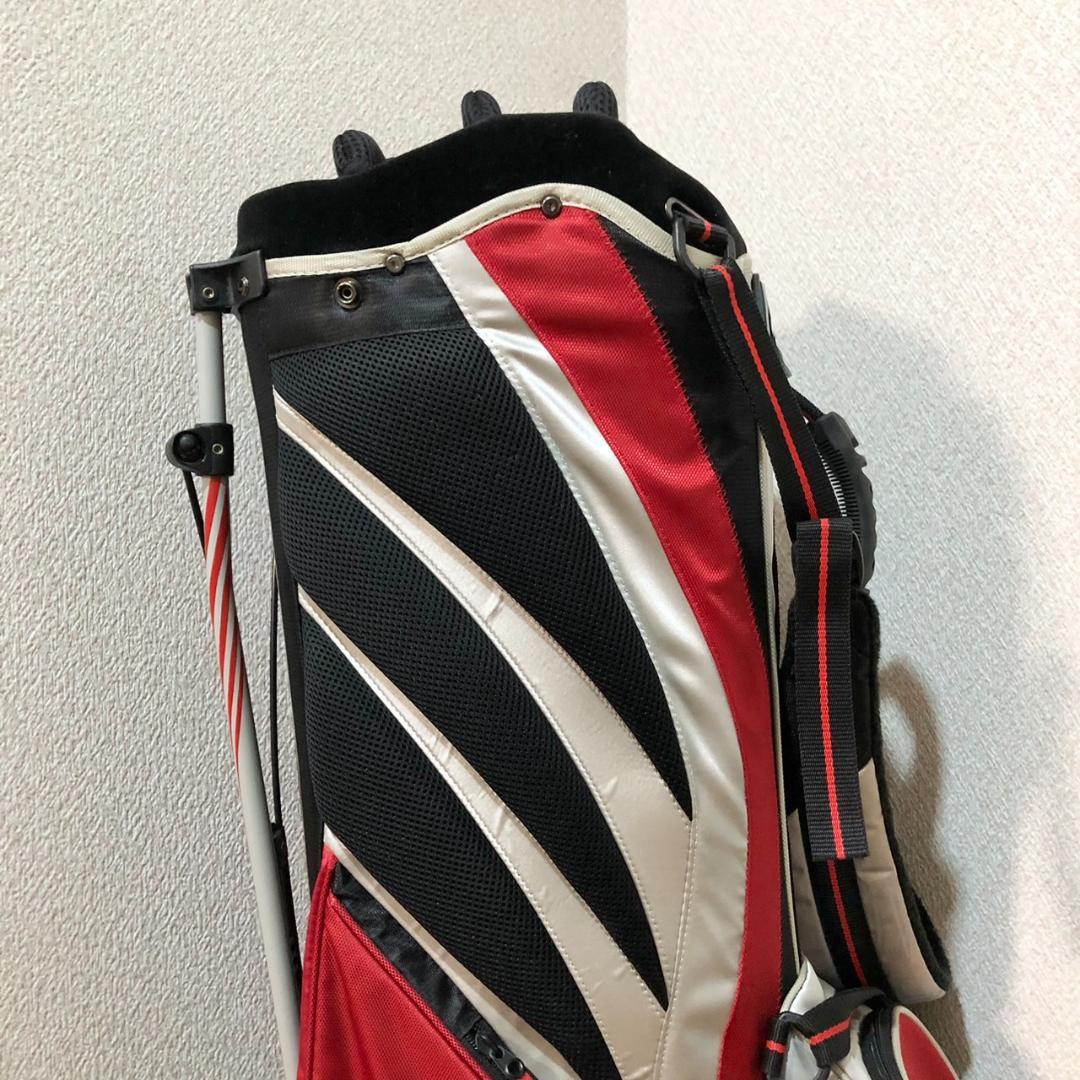 【希少】 NIKE ナイキ ゴルフ キャディバッグ スタンド型 6分割 レッド