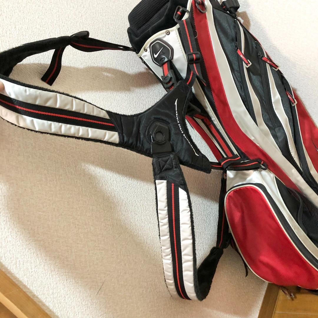 【希少】 NIKE ナイキ ゴルフ キャディバッグ スタンド型 6分割 レッド
