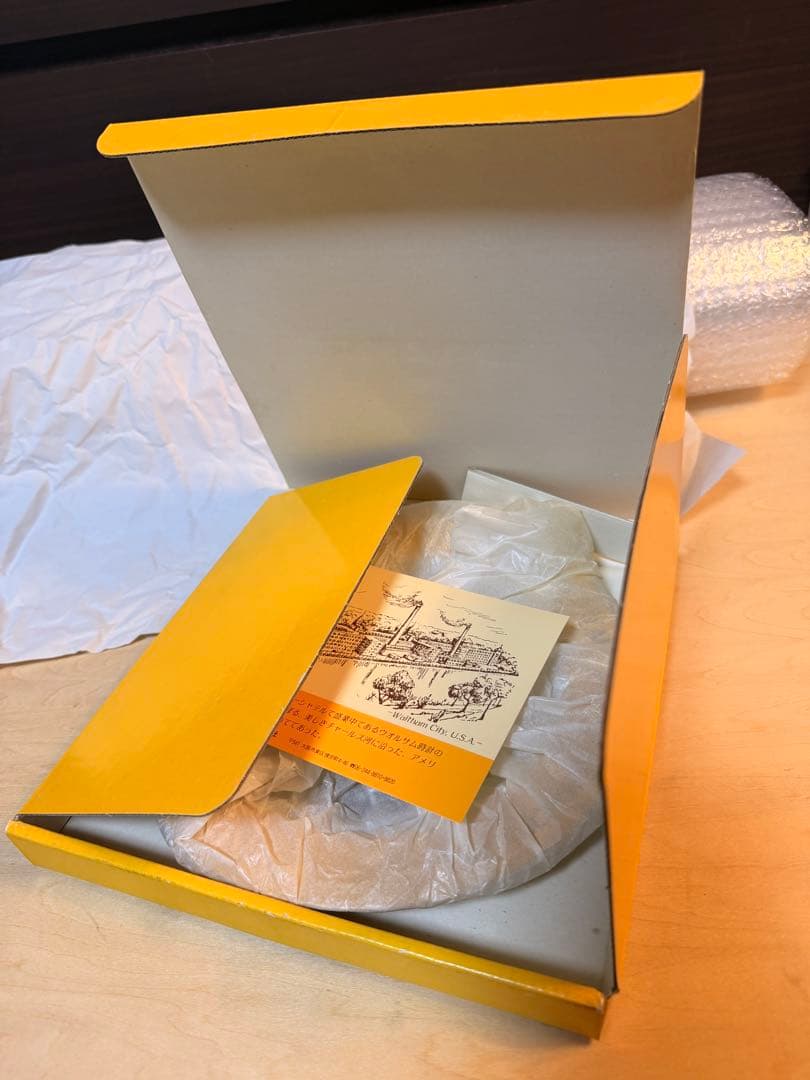 【箱・説明書付き】WALTHAM 1985年 YEAR PLATE 記念プレート