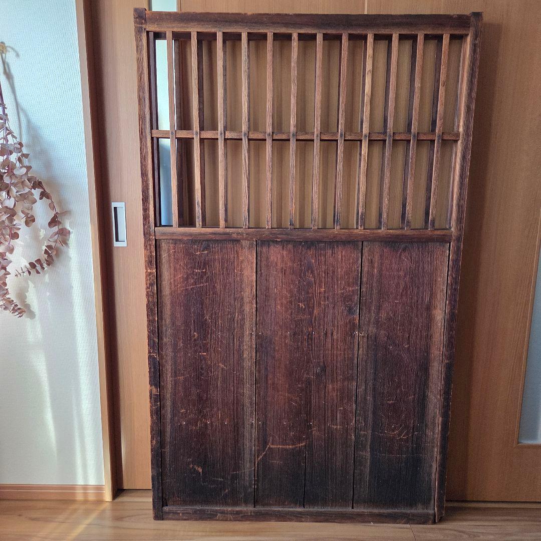 格子　衝立　パーテーション　古家具　間仕切り　什器　古民家　木製