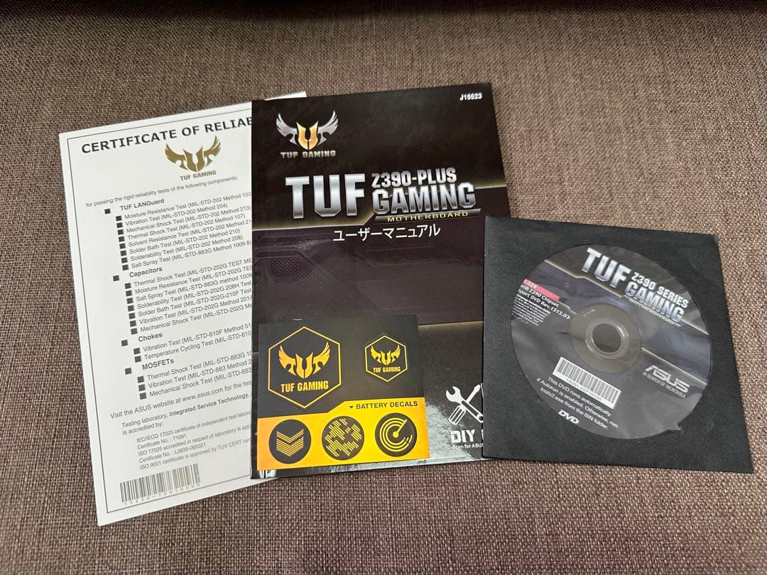ASUS TUF-GAMING Z390-PLUS i5-9400付き