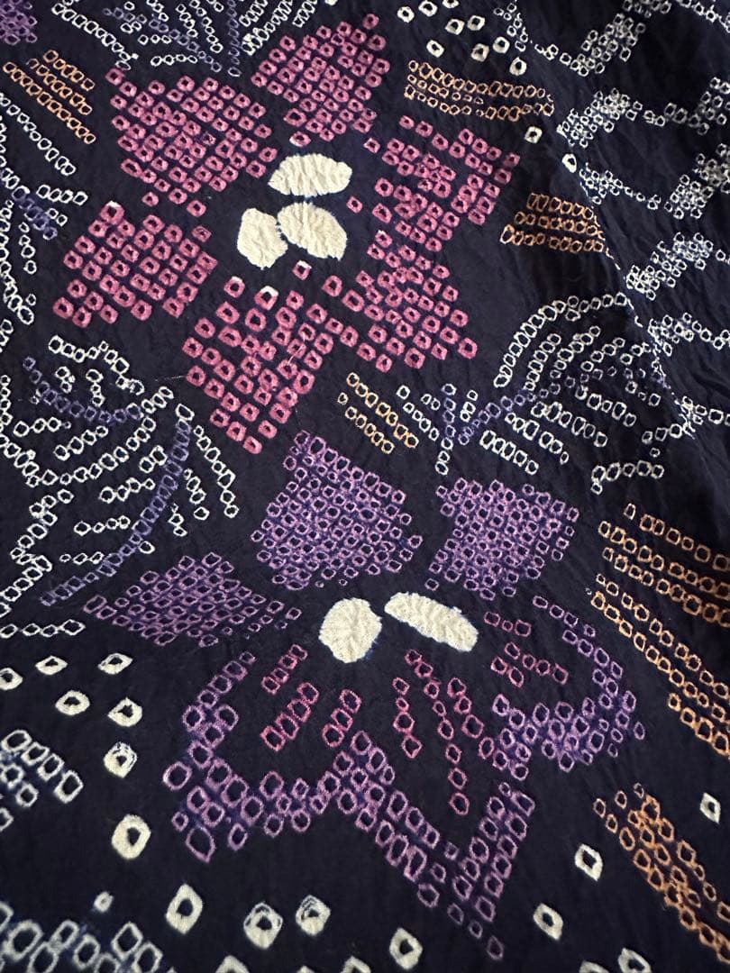 2点セットトールサイズ✨新品美品✨有松鳴海絞り浴衣　藍染に紫