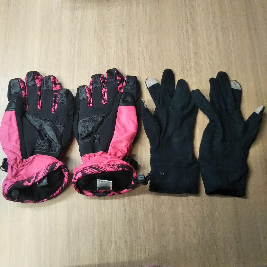 【着用一回】IGNIO×ディズニー スキーウェア 豪華フルセット ピンク M