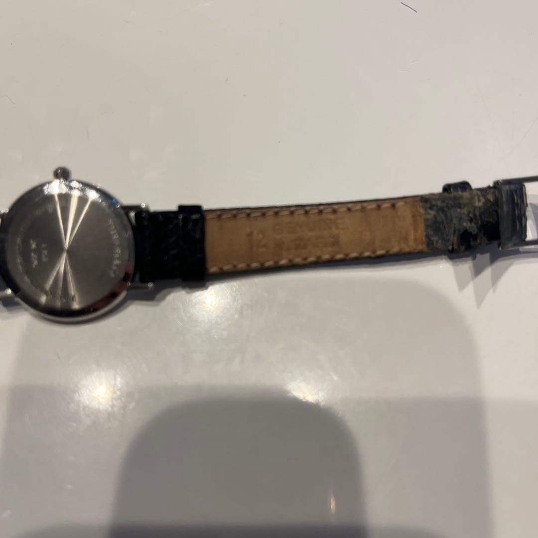 レディース 時計 ティファニー 紺レザー