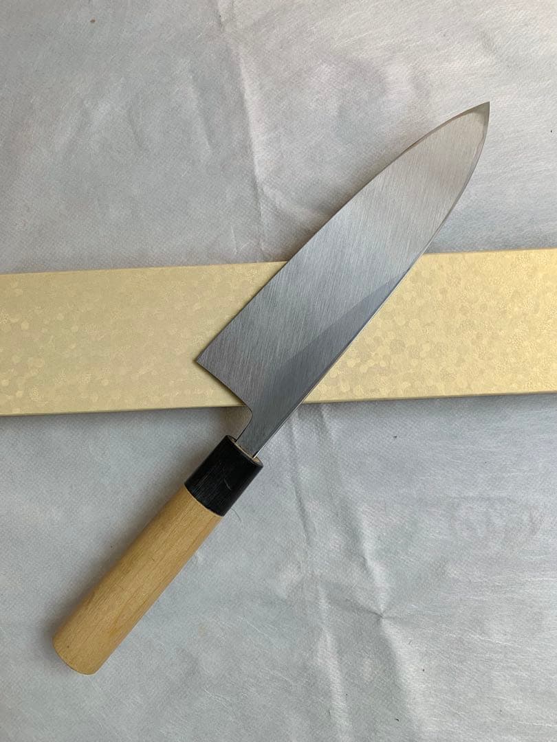 堺打刃物　出刃　包丁　７寸　白鋼　水牛角柄