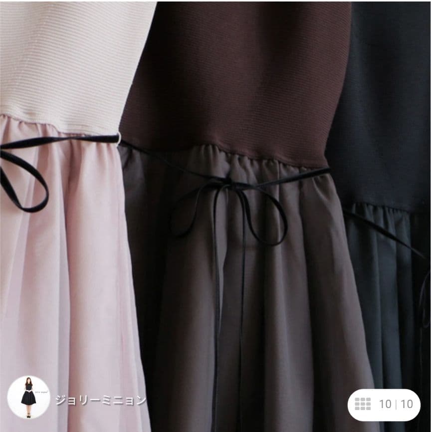 ★本日のみお値下げ★jolie mignon　ダークブラウン　ワンピース