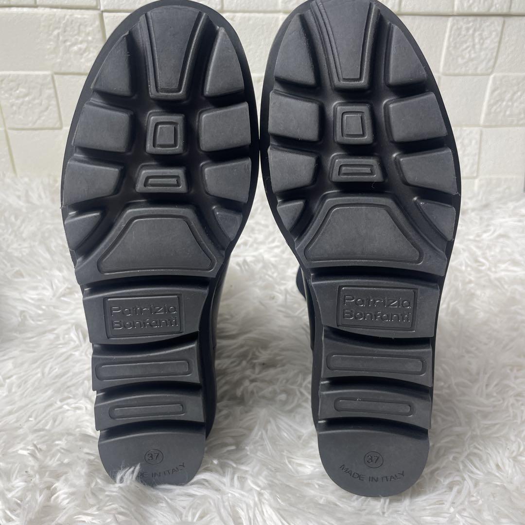 未使用級✨パトリシアボンファンティ　ソックスブーツ　バックジップ　37 レザー