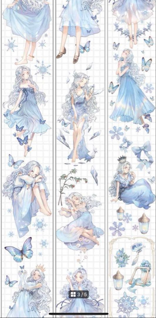 《在庫処分セール》海外　人物　マスキングテープ　墨魚 ホロ　11点